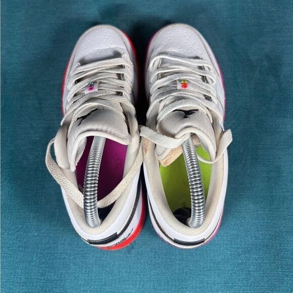 Nike Air Jordan 1 Low Multicolor Kids/Youth 4.5Y / Women’s 6 Sneakers - Picture 7 of 9